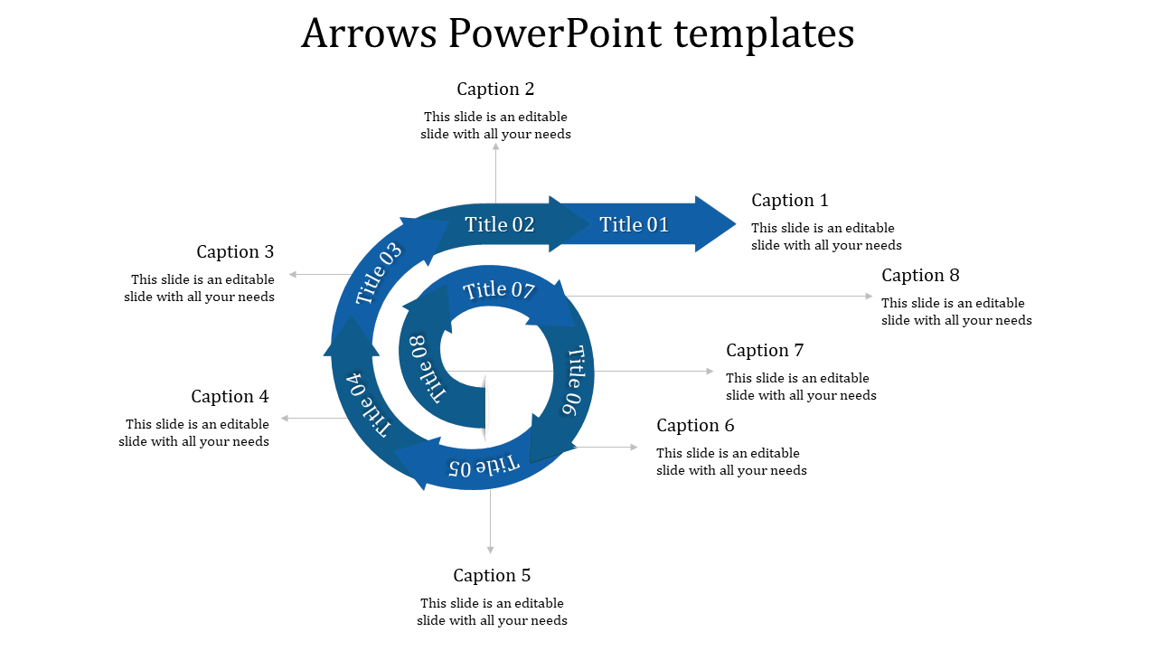 arrows powerpoint templates-arrows powerpoint templates-blue